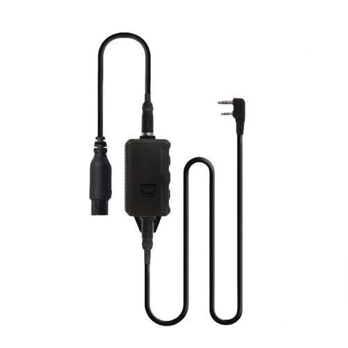 FMA FCS Headset Military Gear Communication V20 PTT - BLACK - APEXTAC GEAR