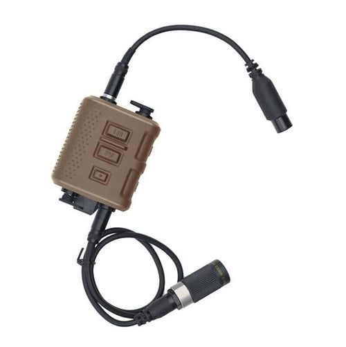 FMA FCS Headset Military Gear Communication V60 PTT - TAN - APEXTAC GEAR