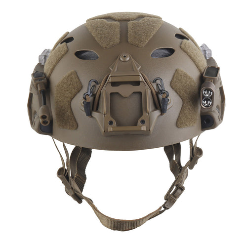 WOSPORT SF Tactical Helmet with Modular ARC Rail Set (HL-40) - DE