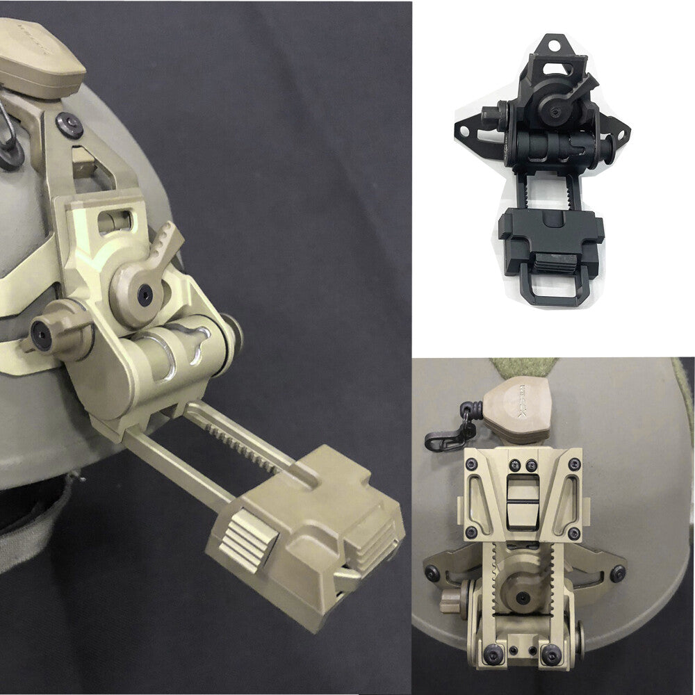 SOTAC L4G69 CNC Metal Low Profile NVG Helmet Mount - TAN - APEXTAC GEAR