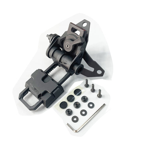 SOTAC L4G69 CNC Metal Low Profile NVG Helmet Mount - BLACK