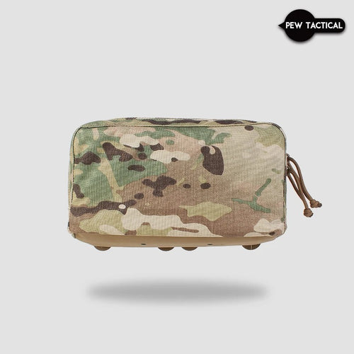 PEW TACTICAL Medium Horizontal Utility Pouch (PH48) - Versatile GP Pouch for Plate Carriers
