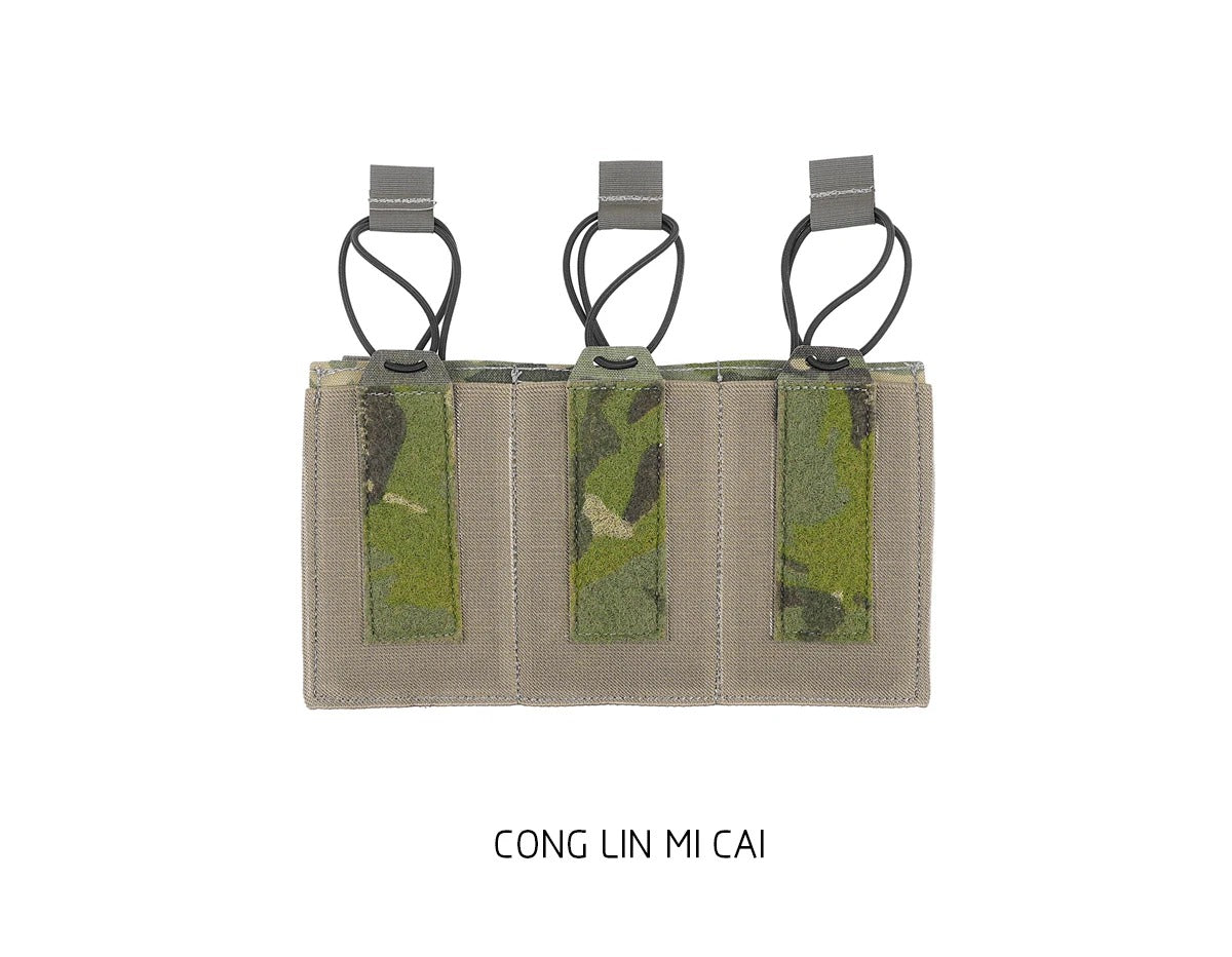 PEW TACTICAL SS STYLE Triple Elastic 5.56 MAG Pouch (PH107) - APEXTAC GEAR
