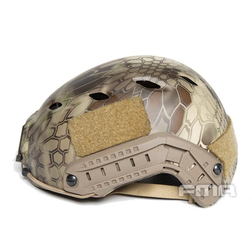 FMA Base Jump Bump Helmet Tactical Outdoor Paintball Milsim L/XL - Highlander Camo - APEXTAC GEAR