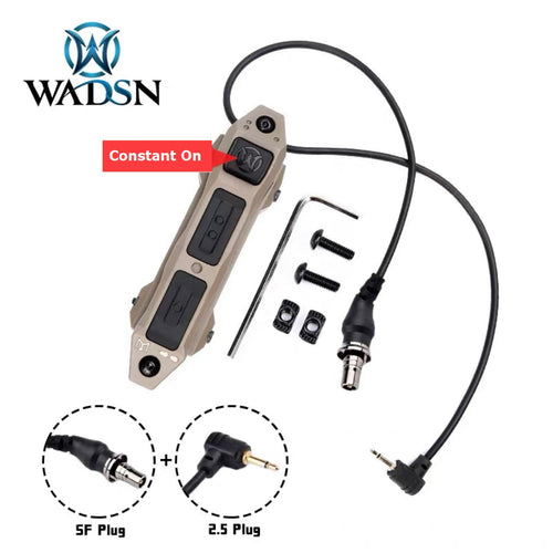 WADSN Augmented Dual Function Tape Switch With Lock For Surefire B + 2.5mm - TAN - APEXTAC GEAR