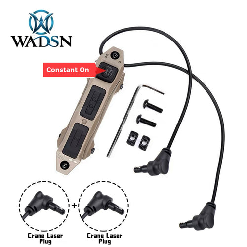 WADSN Augmented Dual Function Tape Switch With Lock For Dual Crane Plug - TAN - APEXTAC GEAR