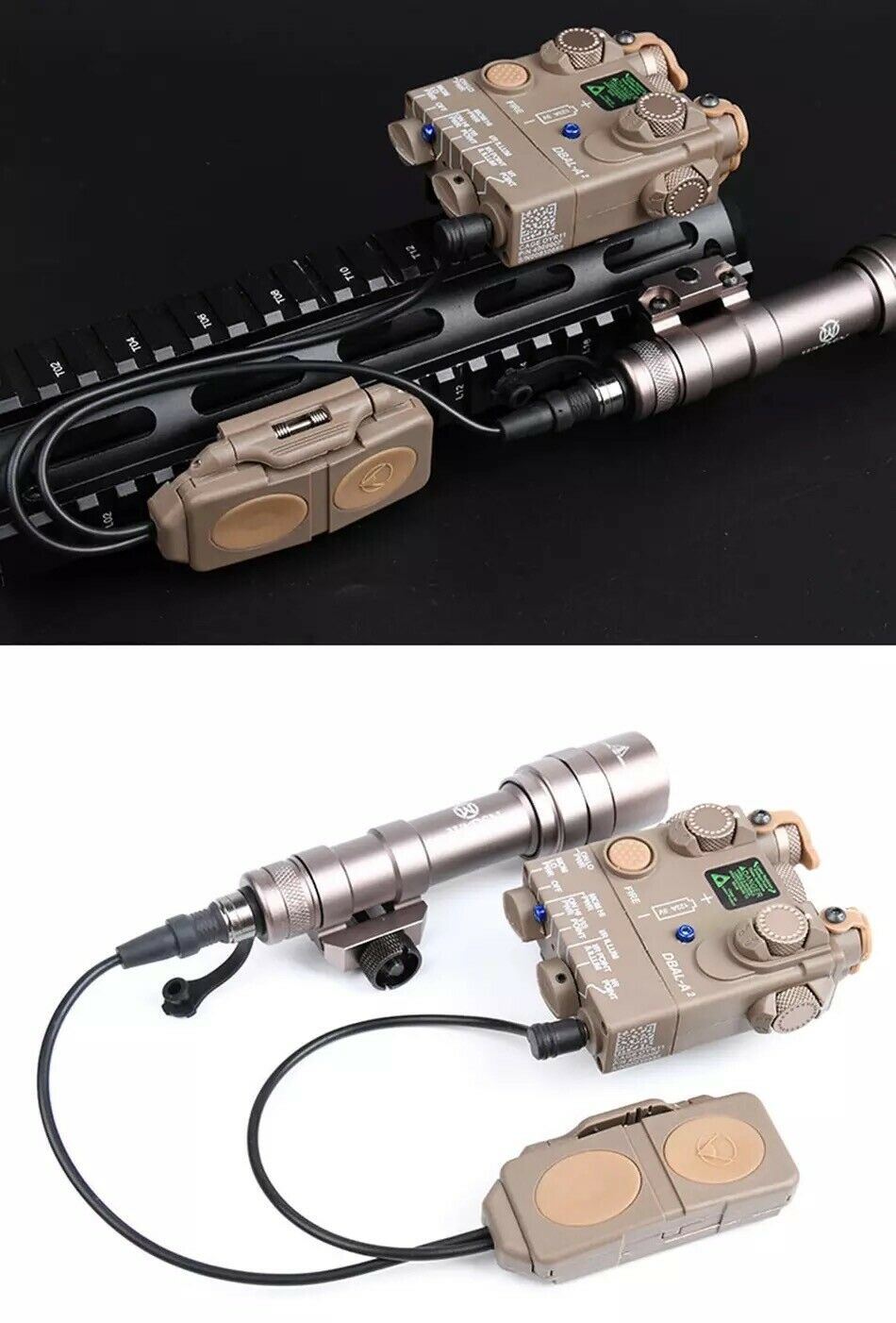WADSN Double Remote Control Switch - TAN (WEX676) - APEXTAC GEAR