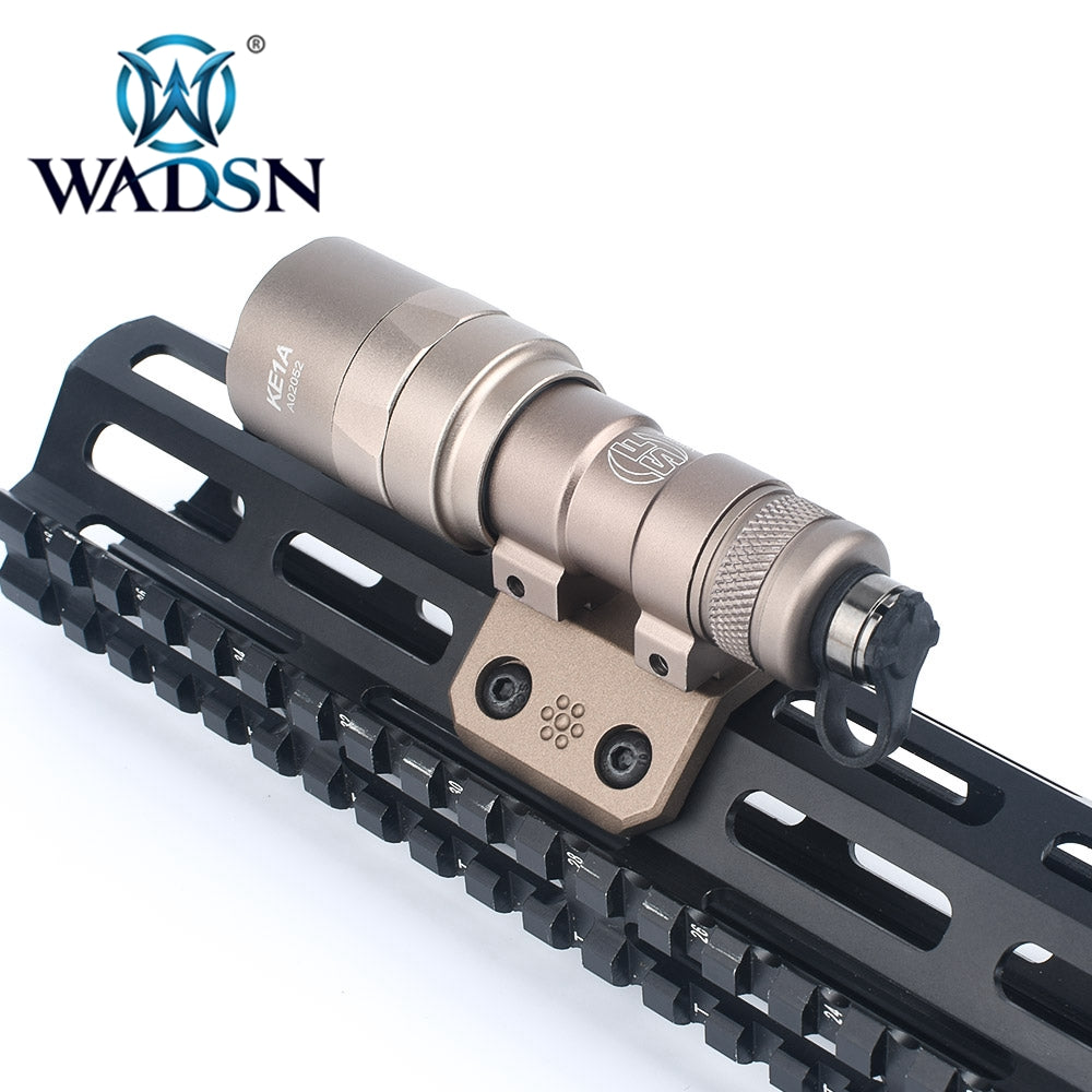 WADSN M-LOK / KEYMOD Offset Rail Light Mount - BLACK (WD02004) - APEXTAC GEAR