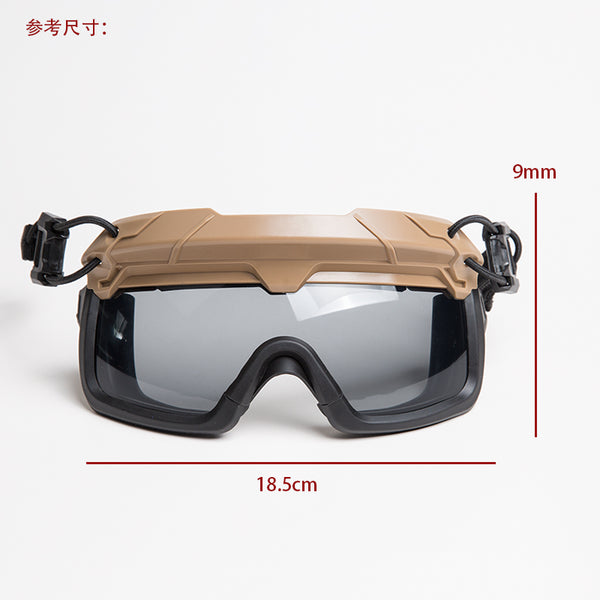 fma goggles FMA Tactical Helmet Dedicated Split Anti-fog Goggles (Clear Lense) TB1–  APEXTAC GEAR