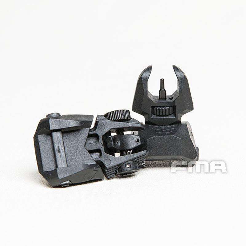 FMA FAB Defense Front & Rear Backup Sight Sets - BLACK TB1358 - APEXTAC GEAR