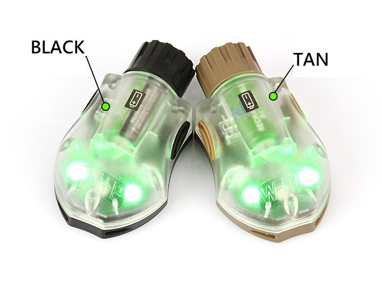 WADSN Manta Strobe Military Version Helmet Strobe - BLACK (3 Colors) (WD03002) - APEXTAC GEAR