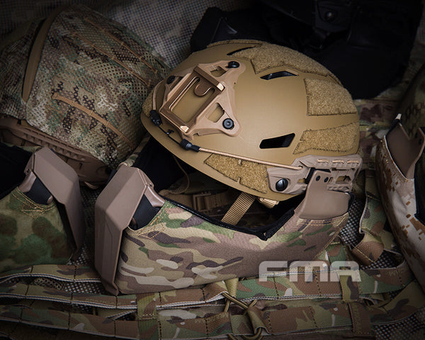 fast mt helmet with mandible FMA Gunsight Mandible Face Mask For Helmet (TB1304)– APEXTAC GEAR