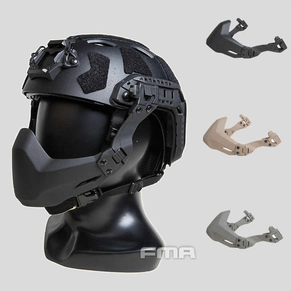 fast mt helmet with mandible FMA Half Seal Mask(Folding)For Tactical Helmet B DE/BK/FG (TB1364)– APEXTAC GEAR