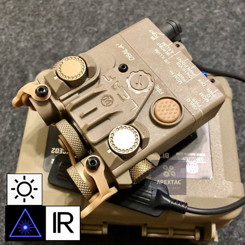 WADSN DBAL-A2 Integrated Blue Laser IR Pointer / Light Aimming Device - TAN - APEXTAC GEAR