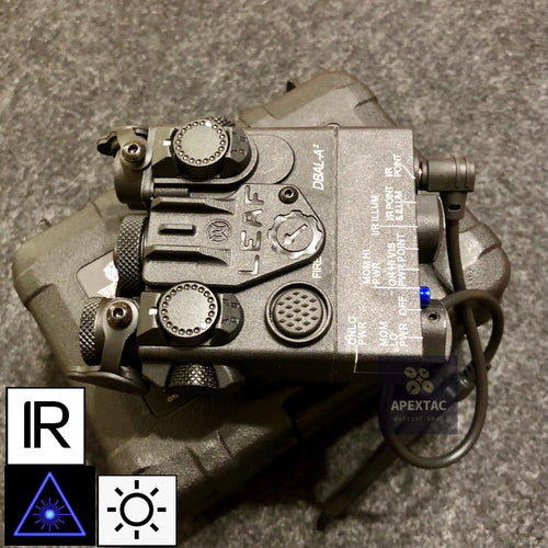 WADSN DBAL-A2 Integrated Blue Laser IR Pointer / Light Aimming Device - BLACK - APEXTAC GEAR