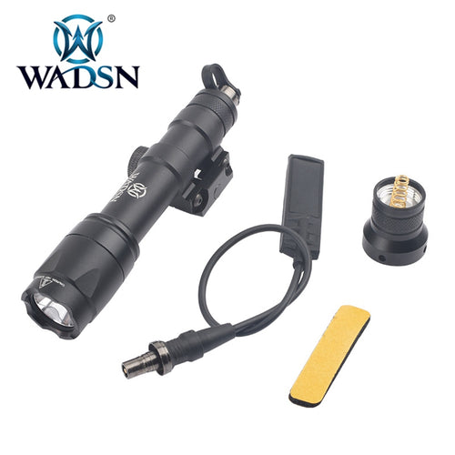 WADSN M600C Scout Light Rail Mount LED Flashlight Two Control Kit Version - BLACK - APEXTAC GEAR
