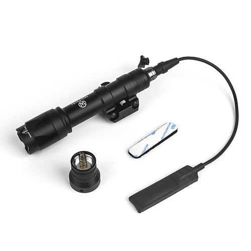 WADSN M600C Scout Light Rail Mount LED Flashlight Two Control Kit Version - BLACK - APEXTAC GEAR