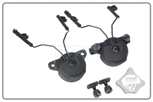 FMA EX Headset and Helmet Rail Adapter Set GEN1- BLACK (TB997) - APEXTAC GEAR