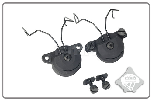 FMA EX Headset and Helmet Rail Adapter Set GEN2 - BLACK (TB998) - APEXTAC GEAR