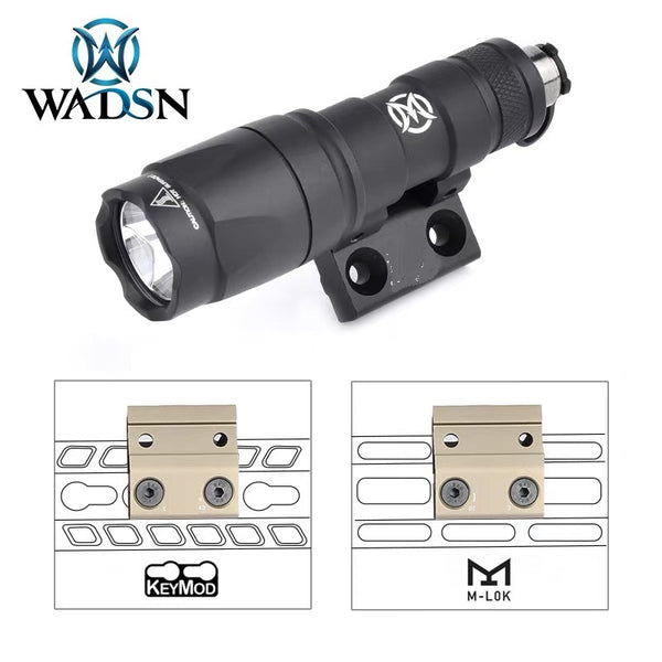 WADSN Tactical M640 M340 Flashlight Offset Mount Mlok Keymod Base - Foto 5