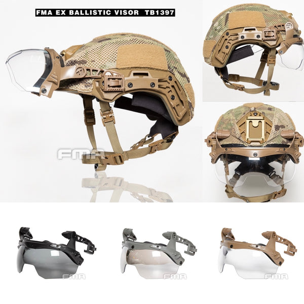 FMA EX Team Wendy 3.0 Helmet Rail Goggles Flip Up Lens Visor Size M
