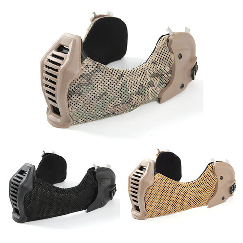 FMA EX Helmet All-Terrain Mandible Half Face Mask w/ Ear Face Protection TB1471 - APEXTAC GEAR