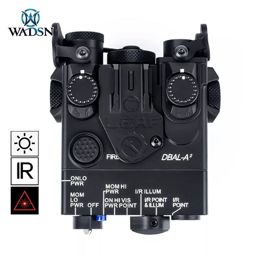 WADSN DBAL-A2 Integrated RED Laser IR Light Aiming Device (Aluminum) - BLACK - APEXTAC GEAR