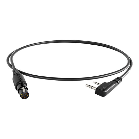 FCS Connect PTT to the Kenwood, Baofeng, Quansheng K connector radio Downlead Cable - APEXTAC GEAR