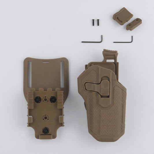 WOSPORT GB-84 tactical universal holster in black, adjustable design for secure equipment carry