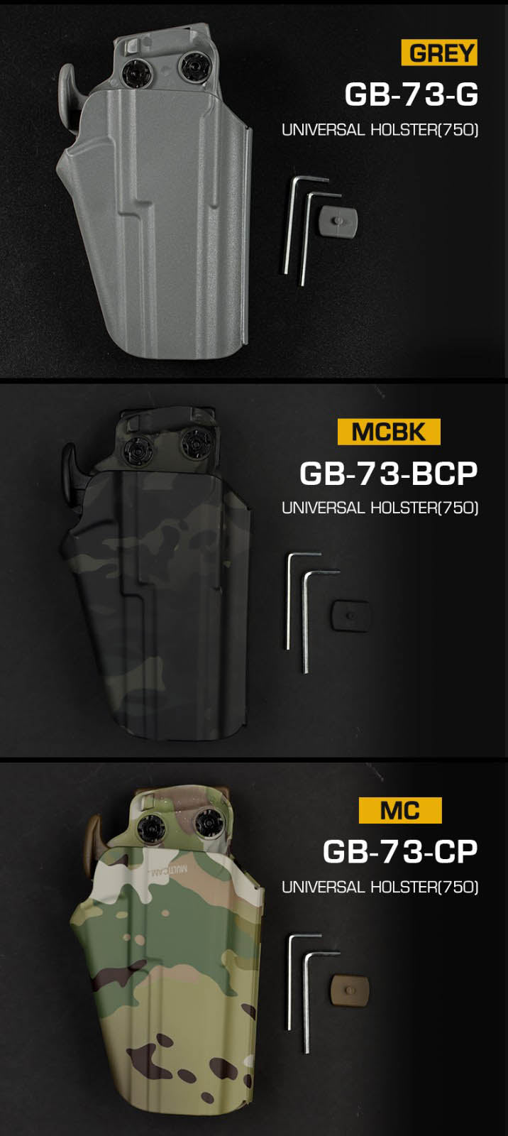 WOSPORT Universal Holster SUB-COMPACT 750 (GB-73)