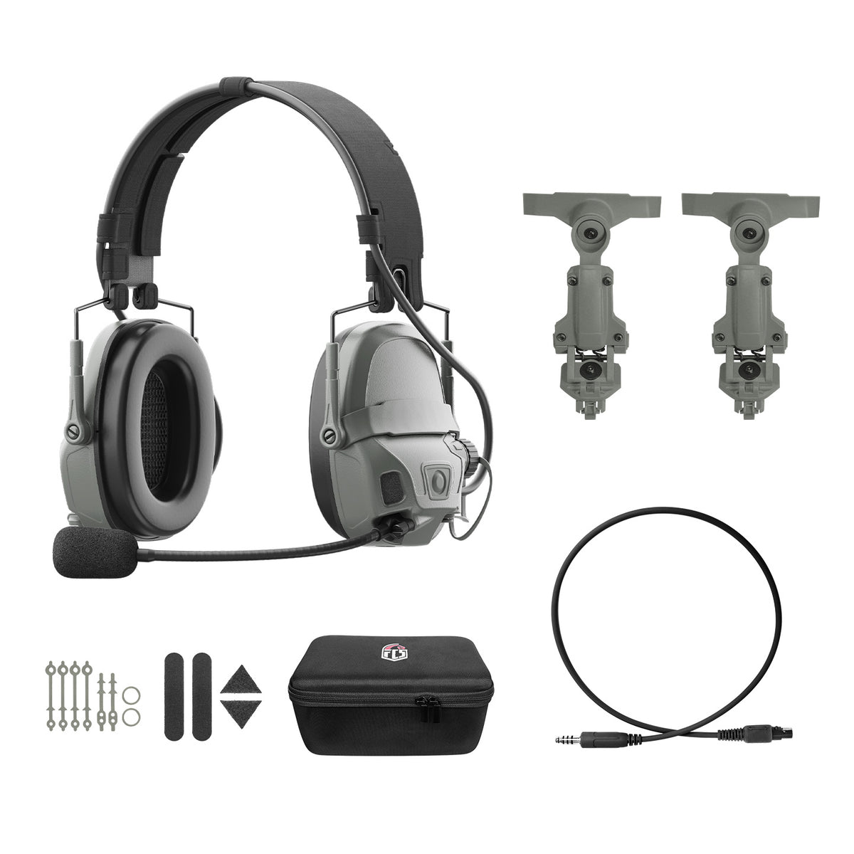 FCS AMP Pro Tactical Noise-Canceling Headset (2026 Edition) - FG