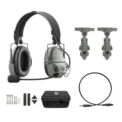 FCS AMP Pro Tactical Noise-Canceling Headset (2026 Edition) - FG