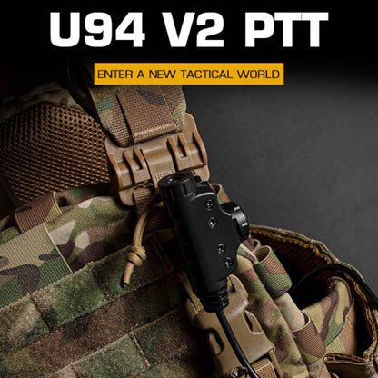 Wosport U94 V2 Dual-Comm Tactical PTT Adapter (HD-PTT-U94-V2)