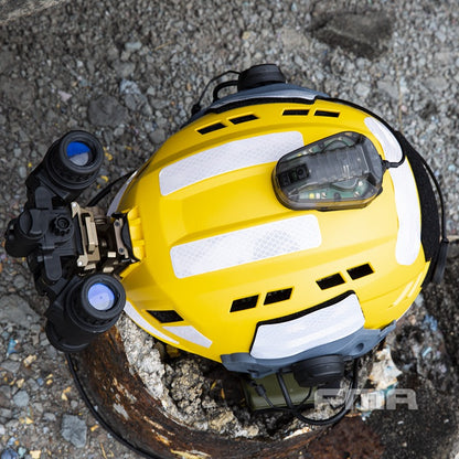 FMA EX SAR Helmet Recuse Training Outdoor Helmet with Visor - Yellow (TB1452) - APEXTAC GEAR