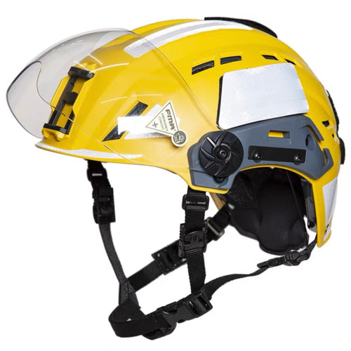 FMA EX SAR Helmet Recuse Training Outdoor Helmet with Visor - Yellow (TB1452) - APEXTAC GEAR