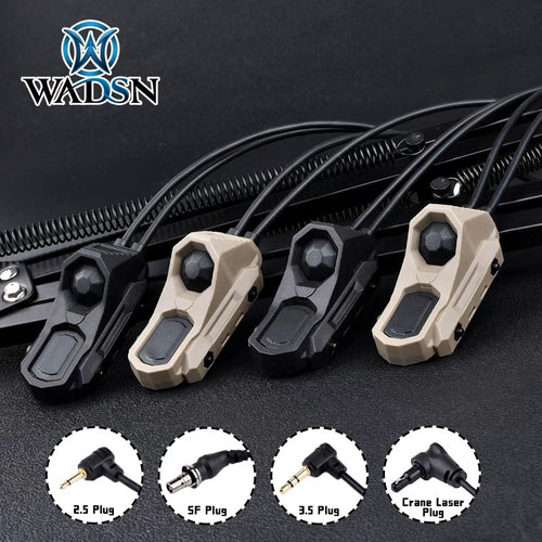 WADSN AXOUN M-Button Rail Mount Pressure Switch 2 Plug - TAN (SF + Crane Plug) - APEXTAC GEAR