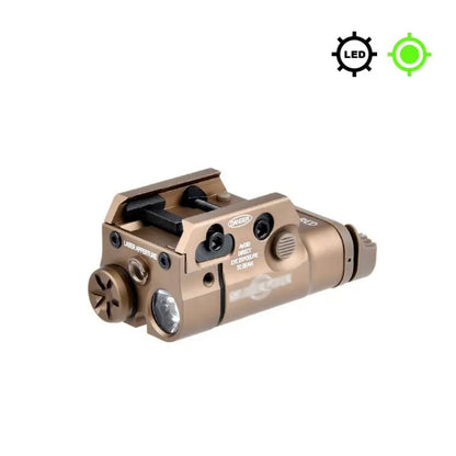 WADSN XC2 Compact Tactical Light Rail Mount LED Flashlight with Green Laser - APEXTAC GEAR
