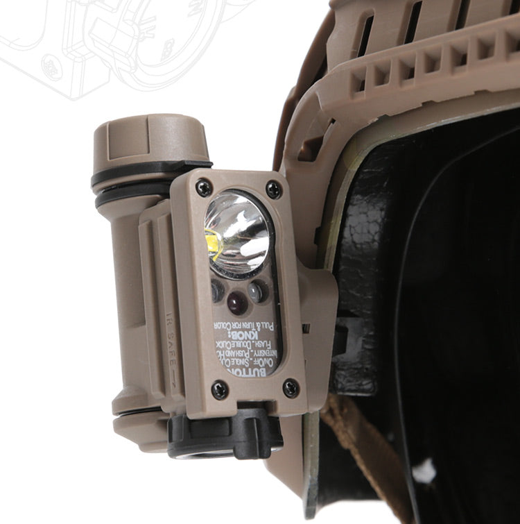 FMA Rattler Compact II Hands Free Light - BLACK - APEXTAC GEAR