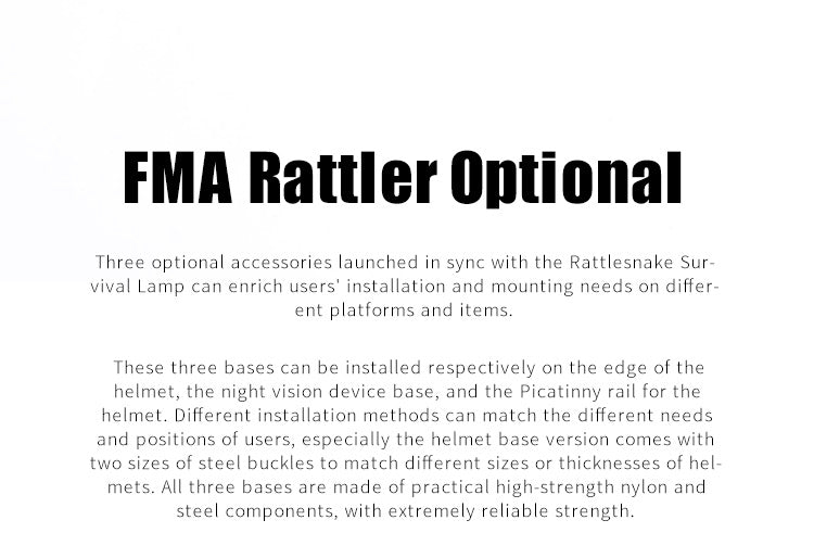 FMA Rattler Compact II Hands Free Light - DE TAN - APEXTAC GEAR