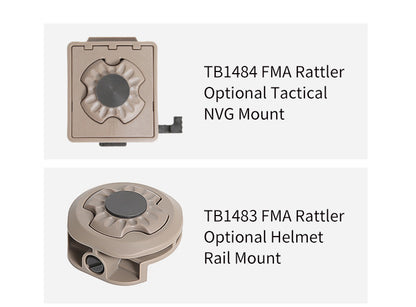 FMA Rattler Compact II Hands Free Light - BLACK - APEXTAC GEAR