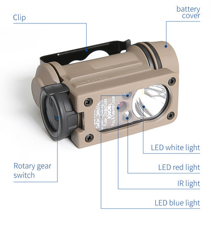 FMA Rattler Compact II Hands Free Light - BLACK - APEXTAC GEAR