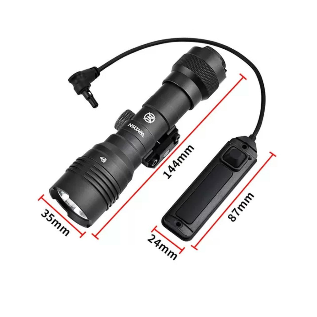 WADSN PR HL-X Pro Long Gun Light Rail Mount LED Flashlight 900lm ver. WD04017 - APEXTAC GEAR