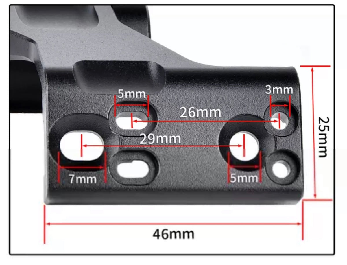 WADSN AIM-O FST FTC ET G33 Magnifier Scope Mount 20mm Rail Mount (AO9037) - APEXTAC GEAR