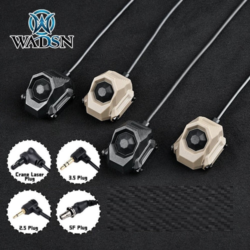 WADSN AXON Modbuttom AN SL Single Port Rail Mount Control Switch (BK / 3.5MM) - APEXTAC GEAR