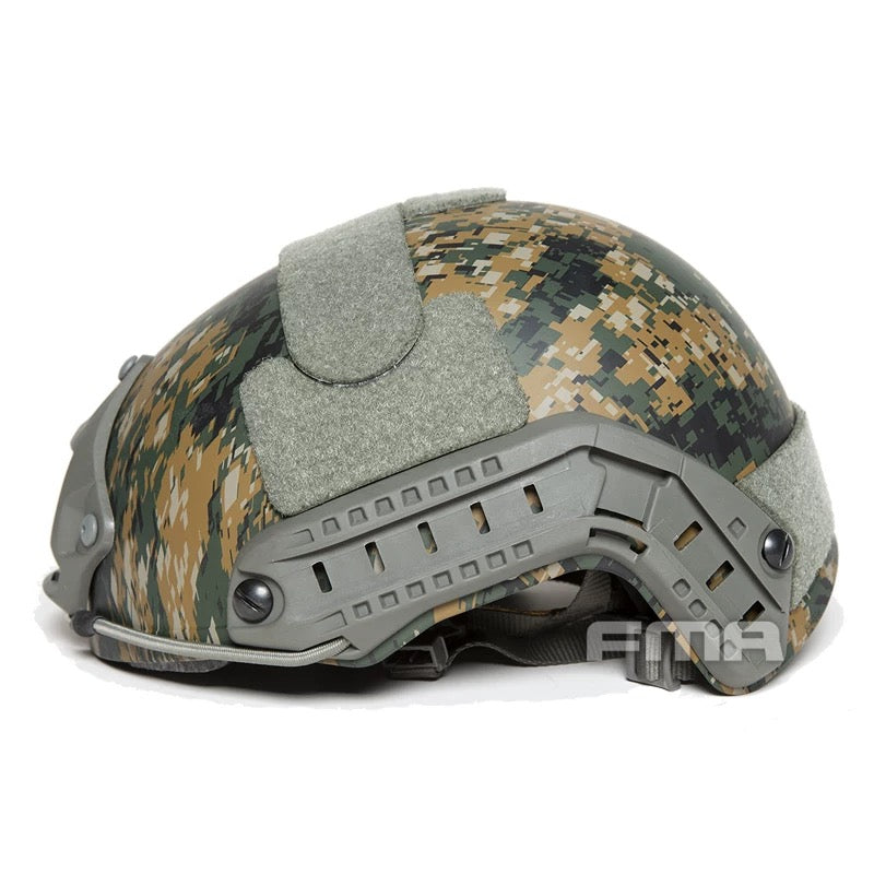 FMA High Cut Helmet Lite Version Outdoor Training Paintball - Digital Woodland - APEXTAC GEAR