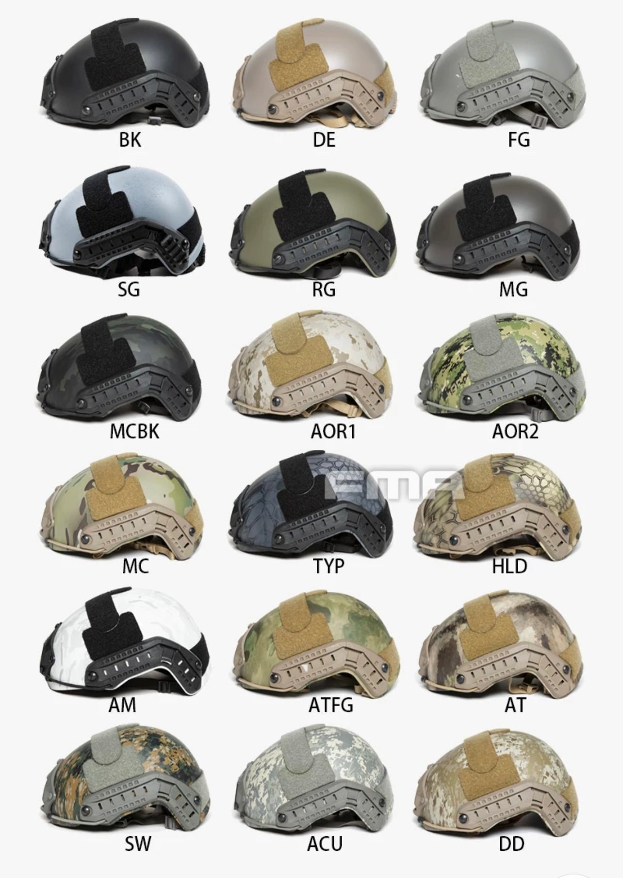 FMA High Cut Helmet Lite Version Outdoor Training Paintball - MCBK - APEXTAC GEAR