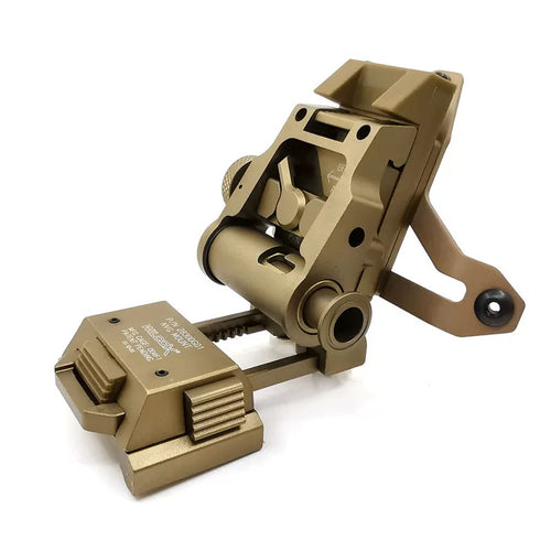 SOTAC GEAR L2G05 Low Profile NVG Helmet Mount with Shroud - TAN - APEXTAC GEAR