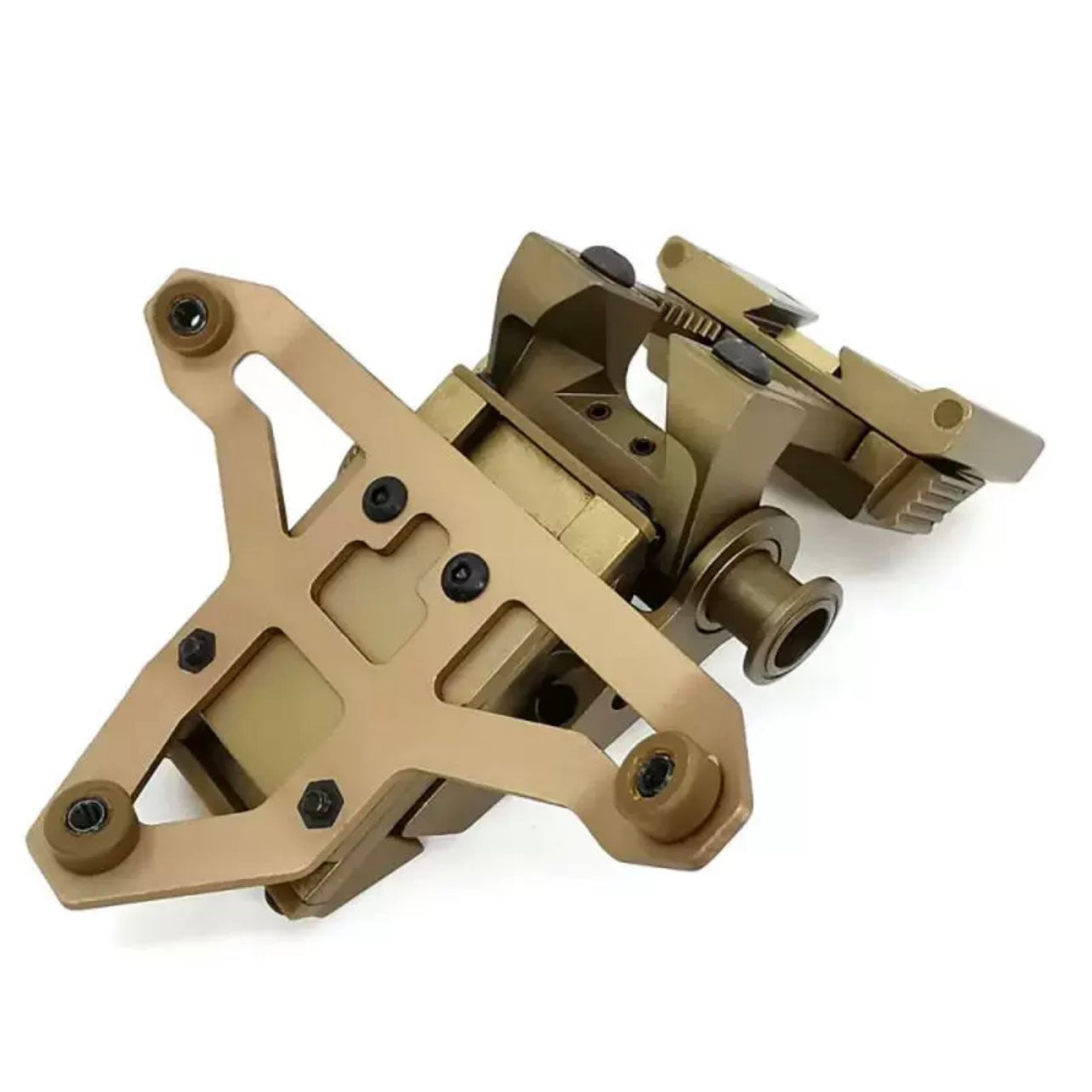 SOTAC GEAR L2G05 Low Profile NVG Helmet Mount with Shroud - TAN - APEXTAC GEAR