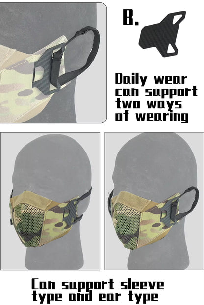 DMgear Face Shield Tactical Face Mask Laser Cut Version - APEXTAC GEAR