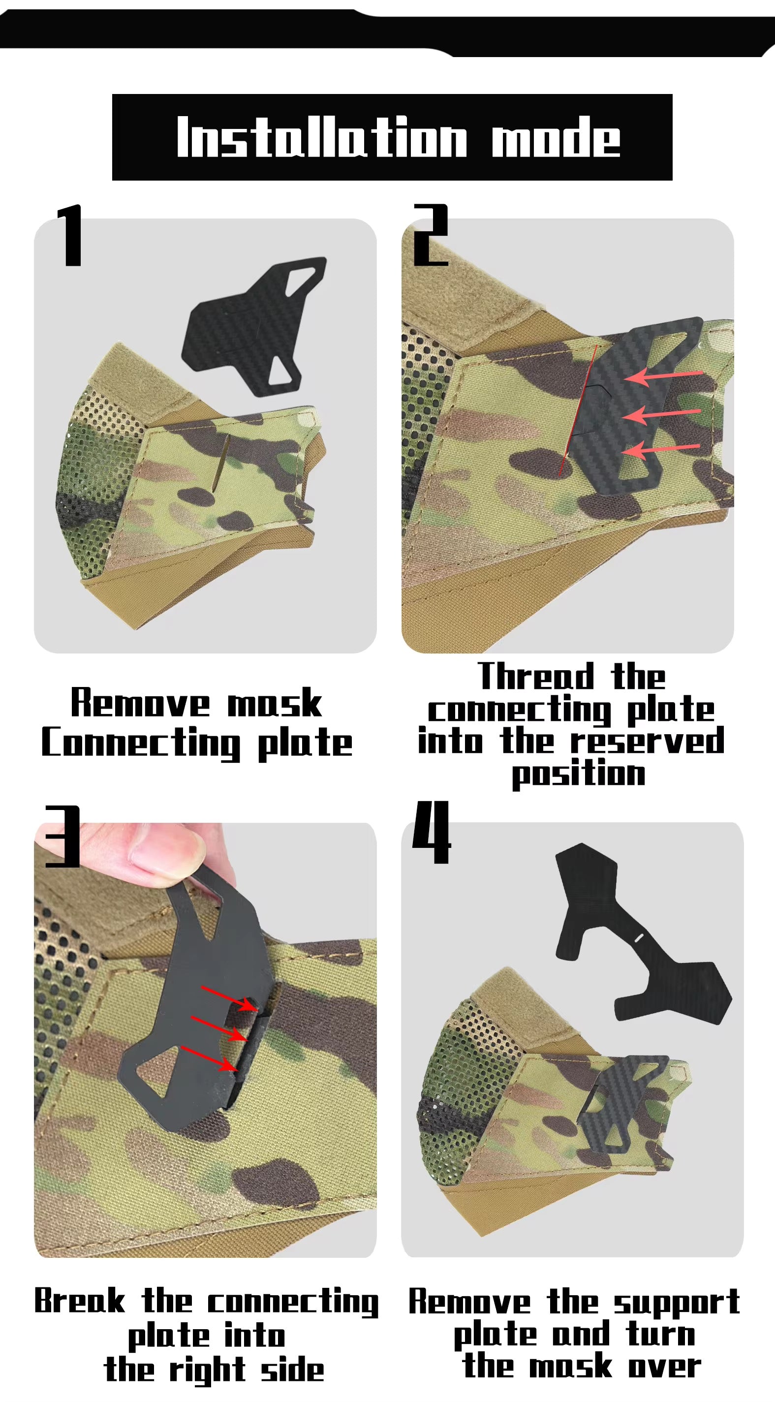 DMgear Face Shield Tactical Face Mask Laser Cut Version - APEXTAC GEAR